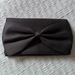 Black Bow Clutch/Shoulder Bag